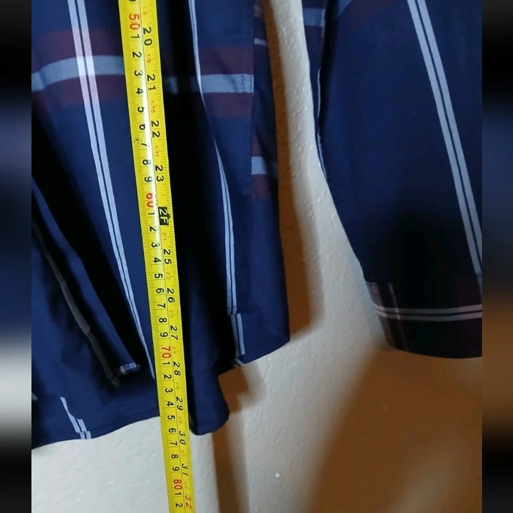 7 DIAMOND Long Sleeve Men's Size Large Multicolored Flannel button up - Picture 7 of 7